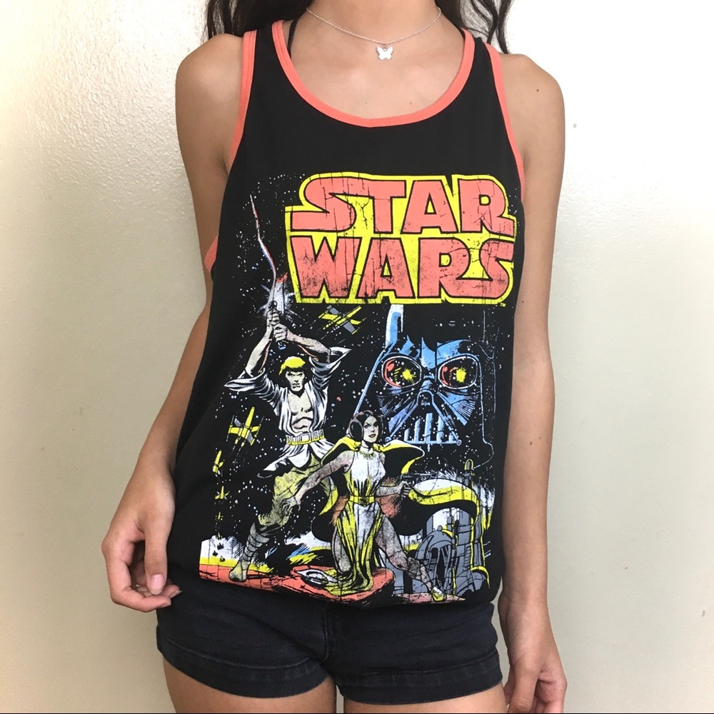 Star Wars Tank Top A New Hope Sz M Black